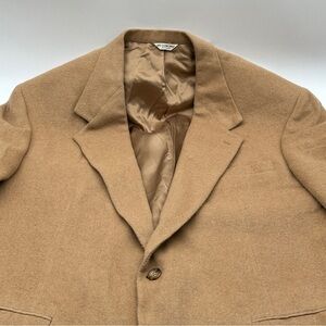 Mark Shale Men's Tan Sport Coat EVENING DINNER Jacket 100% CAMEL HAIR Blazer 50”
